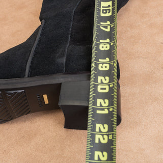 Cole Haan Women Calgary Water Resistant Black Suede OTK Fashion Tall Boots 6.5