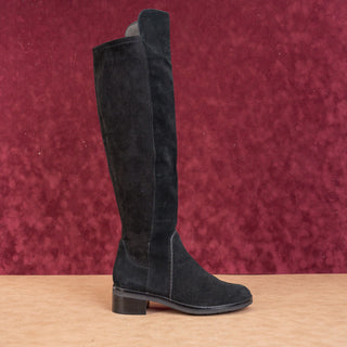 Cole Haan Women Calgary Water Resistant Black Suede OTK Fashion Tall Boots 6.5