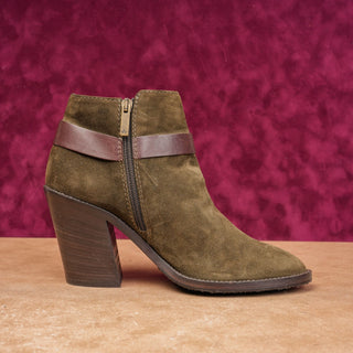 Aquatalia Women Liana Sage Suede Western Rodeo Festival Ankle Boots size 9.5