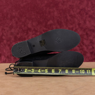 Stuart Weitzman Women Lowland Back Lace Tie Black Suede OTK fashion Boots sz 8