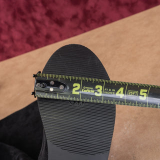 Stuart Weitzman Women Lowland Back Lace Tie Black Suede OTK fashion Boots sz 8