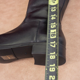 Jack Rogers Women Adeline Black Leather Riding Equestrian Knee Boots size 9