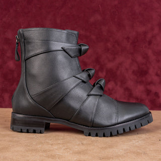 Alexandre Birman Wmn Lolita Black Leather Waterproof Combat Boots 8.5US EUR39
