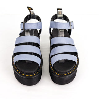 Dr Martens Women Blaire Fisherman Platform Blue Leather Sandals sz 9US EUR41