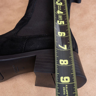 Vagabond Women Blanca Black Suede Square Toe Slip-on Ankle Boots sz 8US EUR38