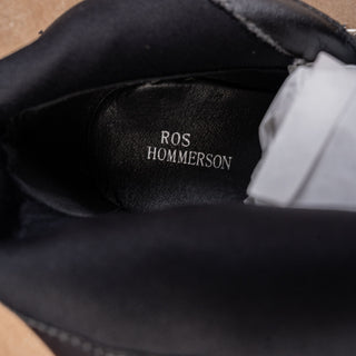 Ros Hommerson Women Reese Black Faux Leather Zip Fashion Wide Fit Boots sz 11
