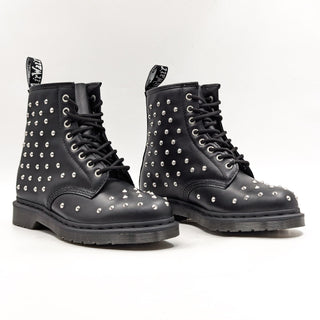 Dr Martens Unisex 1460 Stud Lace-up Black Leather Combat Boots size M8 W9