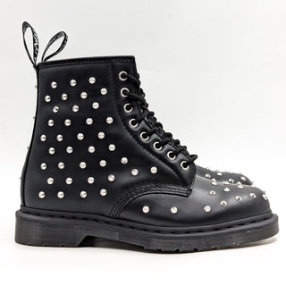 Dr Martens Unisex 1460 Stud Lace-up Black Leather Combat Boots size M8 W9