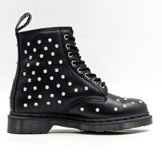 Dr Martens Unisex 1460 Stud Lace-up Black Leather Combat Boots size M8 W9