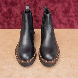Caslon Women Miller Black Leather Water Resistant Fashion Chelsea Boots Sz 7.5