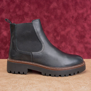 Caslon Women Miller Black Leather Water Resistant Fashion Chelsea Boots Sz 7.5