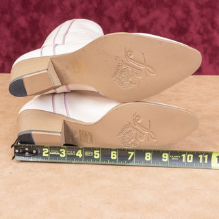 Free People Women Borderline Cream Leather Western Cowboy Boots 8US EUR 38.5