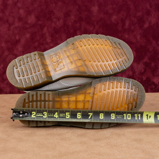 Dr Martens Unisex 101 Boots White Leather Yellow Stitch size W10 M9