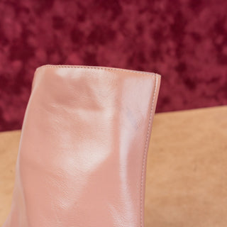 Jeffrey Campbell Maximal Lo Vintage 90s Fashion Square Toe Pink Boots size 10