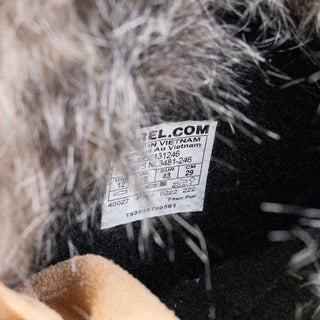 Sorel Women Joan of Artic Tan Faux Fur Waterproof Snow Winter Boots size 12