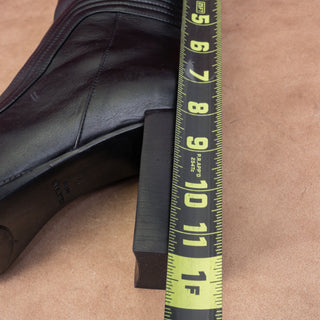 Aquatalia Wmn Illiana Weatherproof Zip Black Leather Block Heel Ankle Boots 11