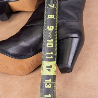 Isabel Marant Luliette Black Calfskin Western Cowboy Concert Boots 6-6.5 EUR37