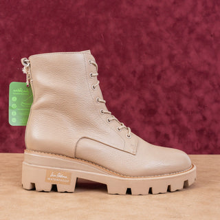 Sam Edelman Garret Cedarwoods Leather Combat Platform Boots Size 9.5