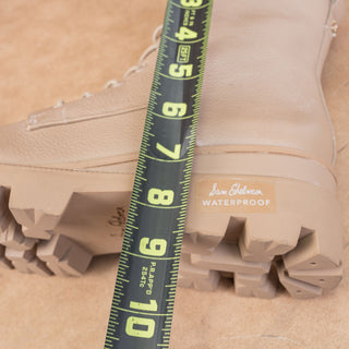 Sam Edelman Garret Cedarwoods Leather Combat Platform Boots Size 9.5