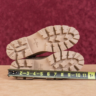 Sam Edelman Garret Cedarwoods Leather Combat Platform Boots Size 9.5