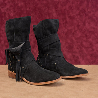 See By Chloe Women Modern Boho Western Festival Cottage Suede Boots 7.5US EUR38