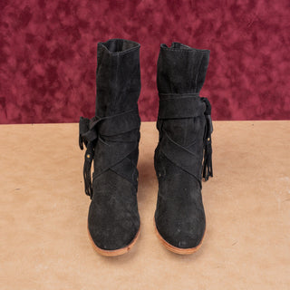 See By Chloe Women Modern Boho Western Festival Cottage Suede Boots 7.5US EUR38
