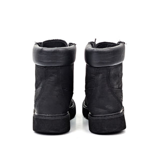 Timberland Women Sensorflex Black Nubuck Lace-up Combat Boots sz 7.5