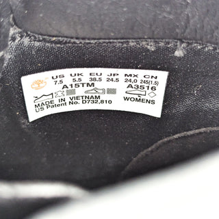 Timberland Women Sensorflex Black Nubuck Lace-up Combat Boots sz 7.5