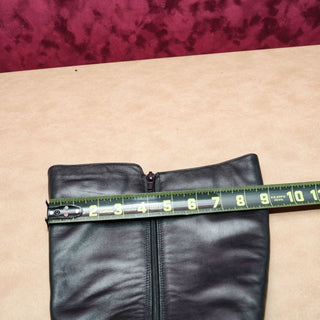 David Tate Women Timmy Black Leather Wide Calf Fit Riding Tall boots sz 8