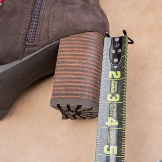 Lucky Brand Women Bradli Brown Leather Heel Lace-up Platform Ankle Boots sz 8