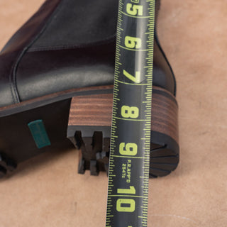 David Tate Women Santorini Waterproof Luxe Black Leather Zip Wide Fit Boots sz 11