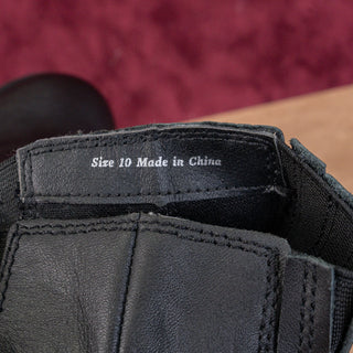 Dolce Vita Women H2O Black Leather Chelsea Platform Boots size 10