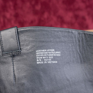 Tory Burch Wmn Logo T Black Leather Classic Riding Equestrian Tall Boots sz 5.5