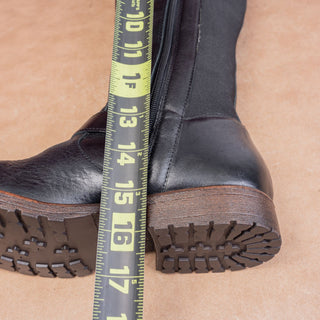 Kenneth Cole Women Jenn Black Leather Fashion Equestrian Riding Tall Boots sz 6