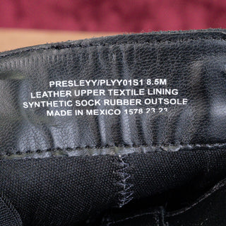 Steve Madden Women Presley Black Leather Festival Ankle Boots sz 8.5