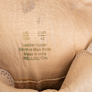 Sam Edelman Wmn Wellington Sesame Leather Festival Chelsea Platform Boots sz 10