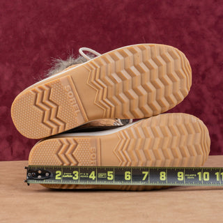 Sorel Women Joan of Artic Tan Faux Fur Waterproof Snow Winter Boots size 8