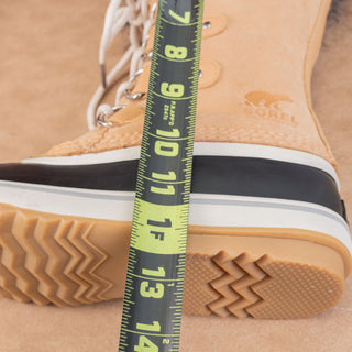 Sorel Women Joan of Artic Tan Faux Fur Waterproof Snow Winter Boots size 8