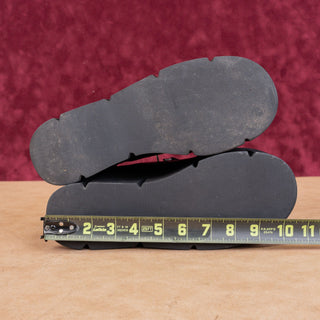 Widow Women Black Leather Platform Oxford Lace-up Shoes size 9