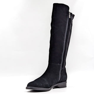 Blondo Women Prest Black Suede Stretch Panel Waterproof Knee Boots size 10