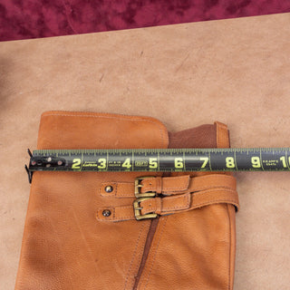 Naturalizer Women Jesse Brown Leather Wide Calf Riding Knee Tall Boots sz 12W