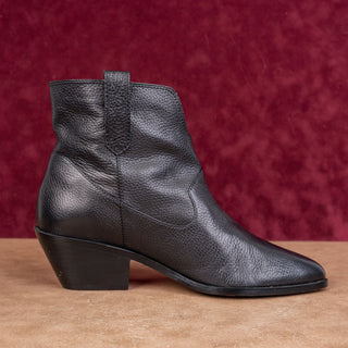 Linea Paolo Women Wit Black Leather Festival Western Cowboy Ankle Boots sz 11