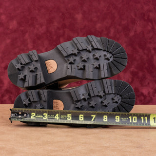 Sorel Wmn Joan Now Tan Leather Waterproof Elastic Chelsea Ankle Lug Boots sz 7.5