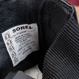 Sorel Women Brex Waterproof Green Black Leather Platform Chelsea Boots sz 8.5