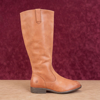 Born Women Shaunie Brown Leather Wide Calf Equestrian Riding Knee Boots size 8