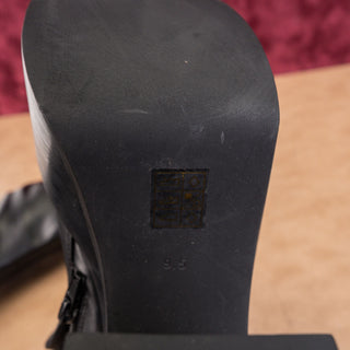 Jeffrey Campbell Mexique Boots Womens Black Vegan Platform Retro Sz 9.5