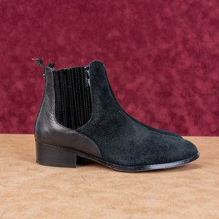 Donald Pliner Women Banks Black Leather Zip Ankle Chelsea Boots sz 9