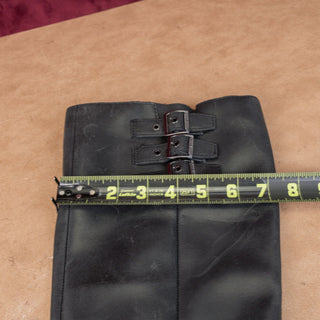 Lucky Brand Women Citere Black Leather Zip Riding Moto Tall Boots 8US EUR 39