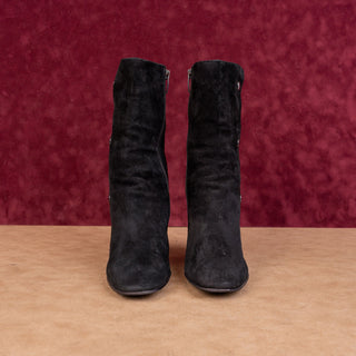 CentoDieci Women Black Suede Retro 90s Vintage Ankle boots sz 7.5US EUR 38
