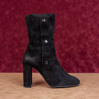 CentoDieci Women Black Suede Retro 90s Vintage Ankle boots sz 7.5US EUR 38